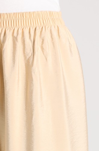 Aerobin Fabric wide Leg Pants 4009-05 Beige 4009-05