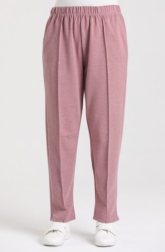 Elastic Waist Winter Pants 8114-04 Dried Rose 8114-04