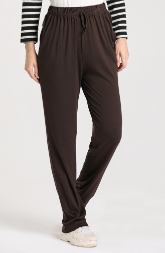 Pantalon Couleur Brun 8176-01