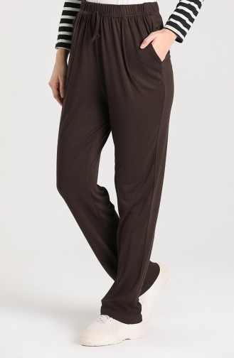 Pantalon Couleur Brun 8176-01