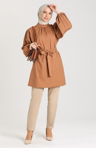 Belted Tunic 1162-02 Tobacco 1162-02