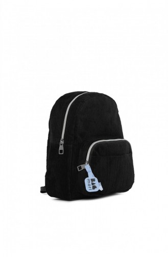 Bagmori Velvet Pocket Mini Backpack M000005373 Black 8682166064120