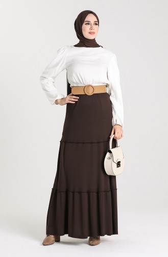 Brown Skirt 8175-01