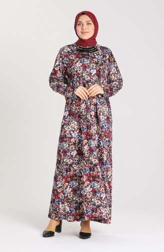 Robe Hijab Bordeaux 0101-03