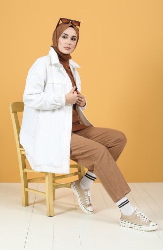 Zipper Jacket Tunic 8285-03 White 8285-03