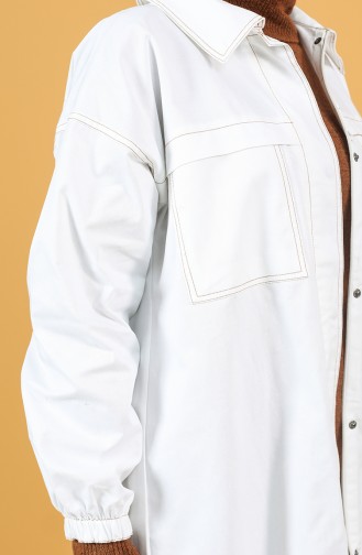 Zipper Jacket Tunic 8285-03 White 8285-03