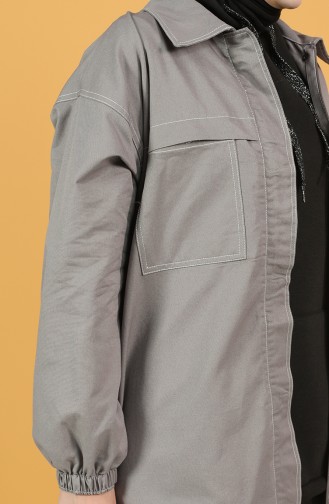 Zipper Jacket Tunic 8285-04 Gray 8285-04