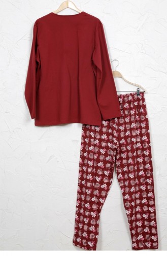 Weinrot Pyjama 8030594782.BORDO