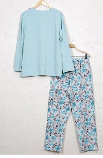 Vienetta Cotton Two Thread Pyjamas 8030616730 Blue 8030616730.MAVI