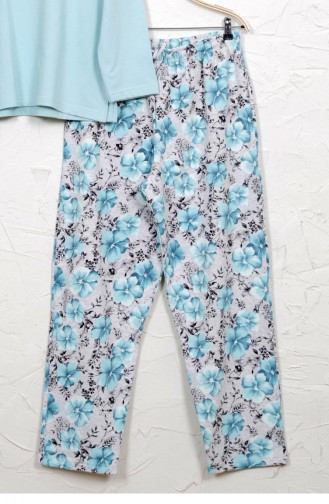Vienetta Pamuk İki İplik Pijama Takım 8030616730 Mavı