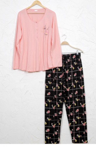 Vienetta Cotton Pyjamas 9051035767 Pink 9051035767.PEMBE