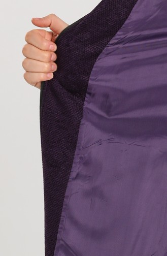 Plus Size Chenille Fur Coat 0130-01 Purple 0130-01