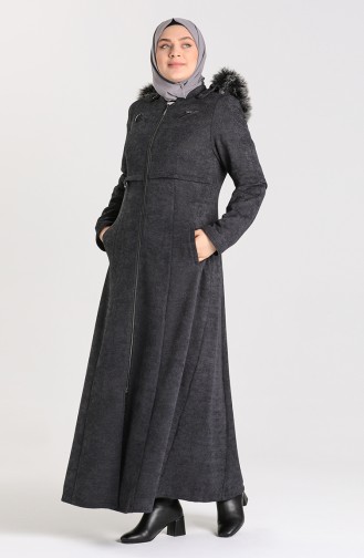Plus Size Chenille Fur Coat 0130-04 Indigo 0130-04