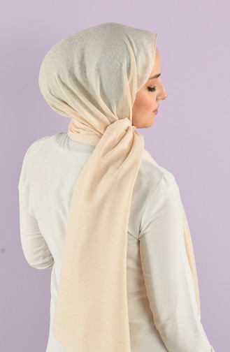 Cream Sjaal 15240-25