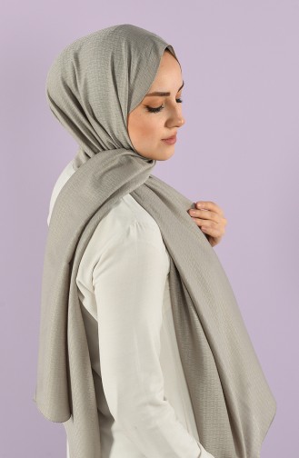 Cottony Plain Jacquard Shawl 15242-09 Gray 15242-09