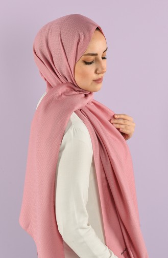 Cottony Plain Jacquard Shawl 15242-12 Dried Rose 15242-12