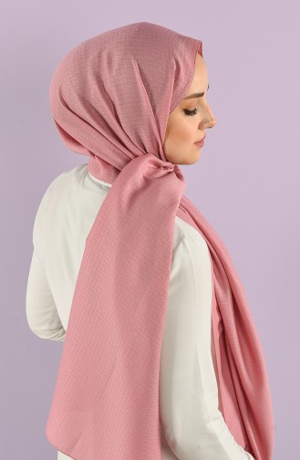 Cottony Plain Jacquard Shawl 15242-12 Dried Rose 15242-12