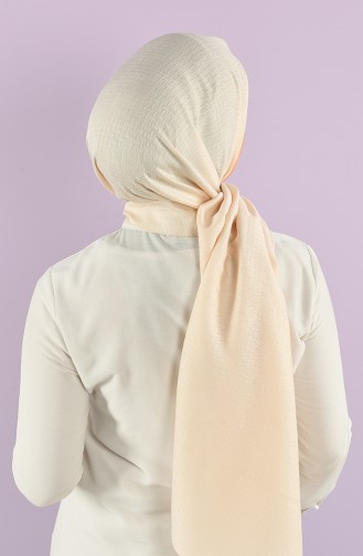 Cottony Plain Jacquard Shawl 15242-25 Cream 15242-25