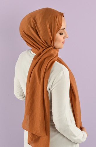 Soft Kraş Düz Şal 15243-06 Taba