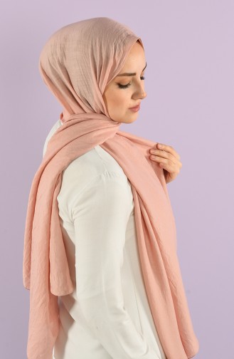 Soft Kraş Düz Şal 15243-11 Açık Pudra