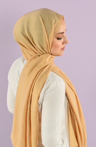 Soft Crush Plain Shawl 15243-23 Gold Color 15243-23