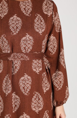 Brown İslamitische Jurk 1157-03