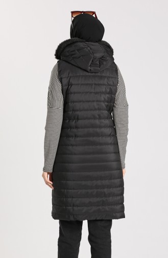 Zippered Quilted Vest 1056-01 Black 1056-01