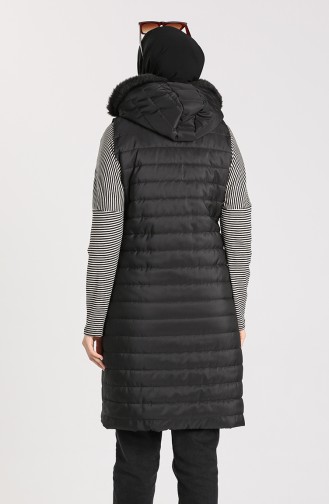 Zippered Quilted Vest 1056-01 Black 1056-01