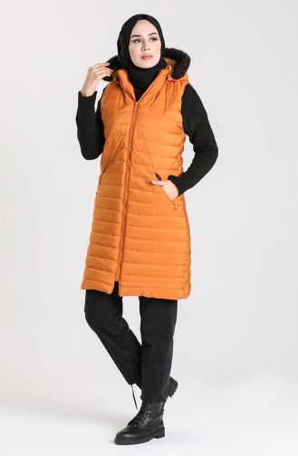 Gilet Sans Manches Moutarde 1056-04