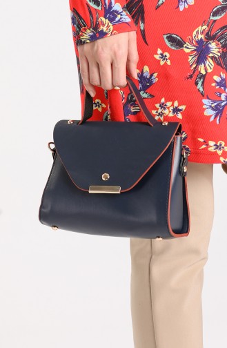 Navy Blue Shoulder Bag 10706LA