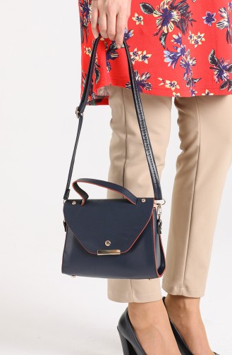 Navy Blue Shoulder Bags 10706LA