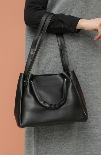 Black Shoulder Bags 4012SI