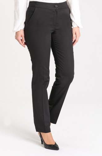 Classic Trousers with Pockets 1090-01 Black 1090-01