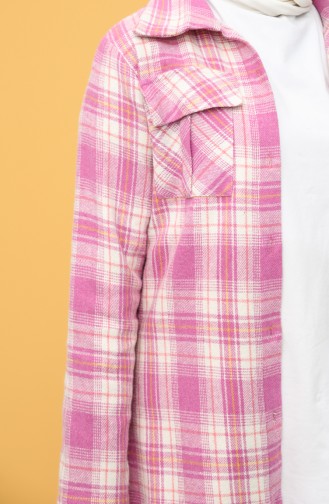 Plaid Lumberjack Tunic 3183-03 Pink 3183-03