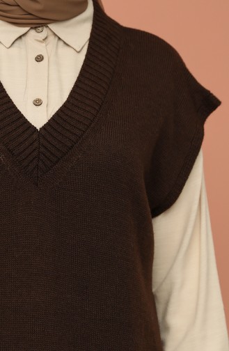 Brown Sweater Vest 0111-03