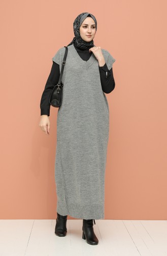 Knitwear Long Sweater 0111-04 Gray 0111-04