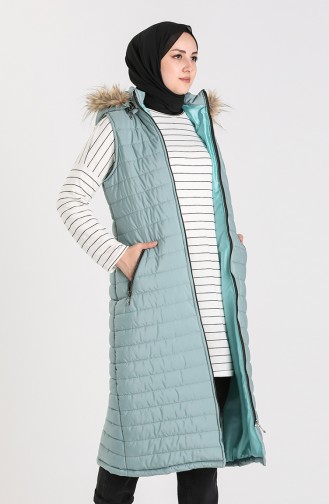 Gilet Sans Manches Vert noisette 5147-02