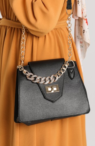 Black Shoulder Bag 10704SI