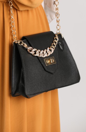 Black Shoulder Bag 10704SI