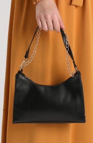 Black Shoulder Bag 10695SI