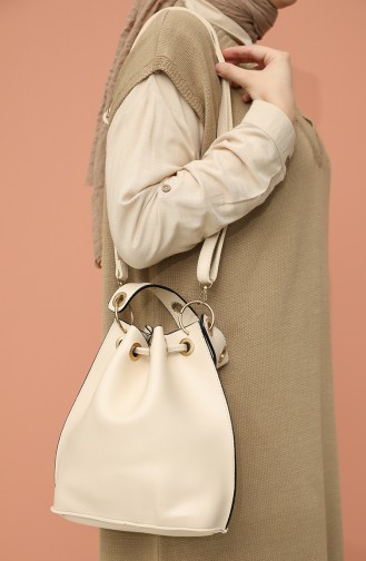 Sac D`épaule Crème 4017KR