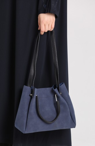 Sac D`épaule Bleu Marine 4013LA