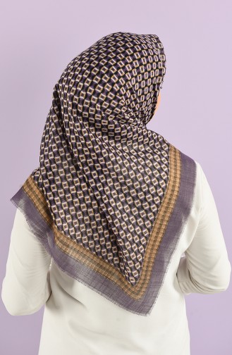 Patterned Flamed Scarf 7834-14 Dark Lilac 7834-14