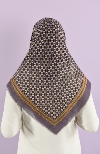 Patterned Flamed Scarf 7834-14 Dark Lilac 7834-14