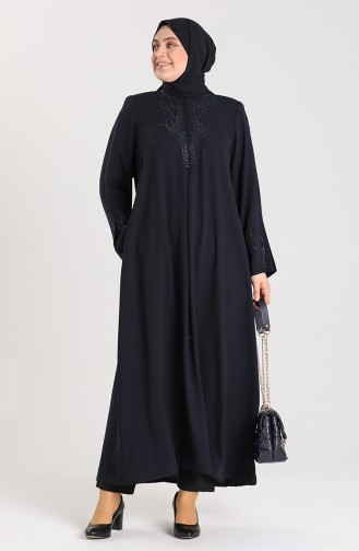 Abayas Bleu Marine 0875-01