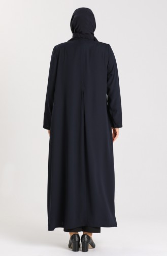 Navy Blue Abaya 0875-01