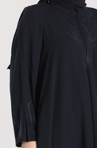 Navy Blue Abaya 0875-01