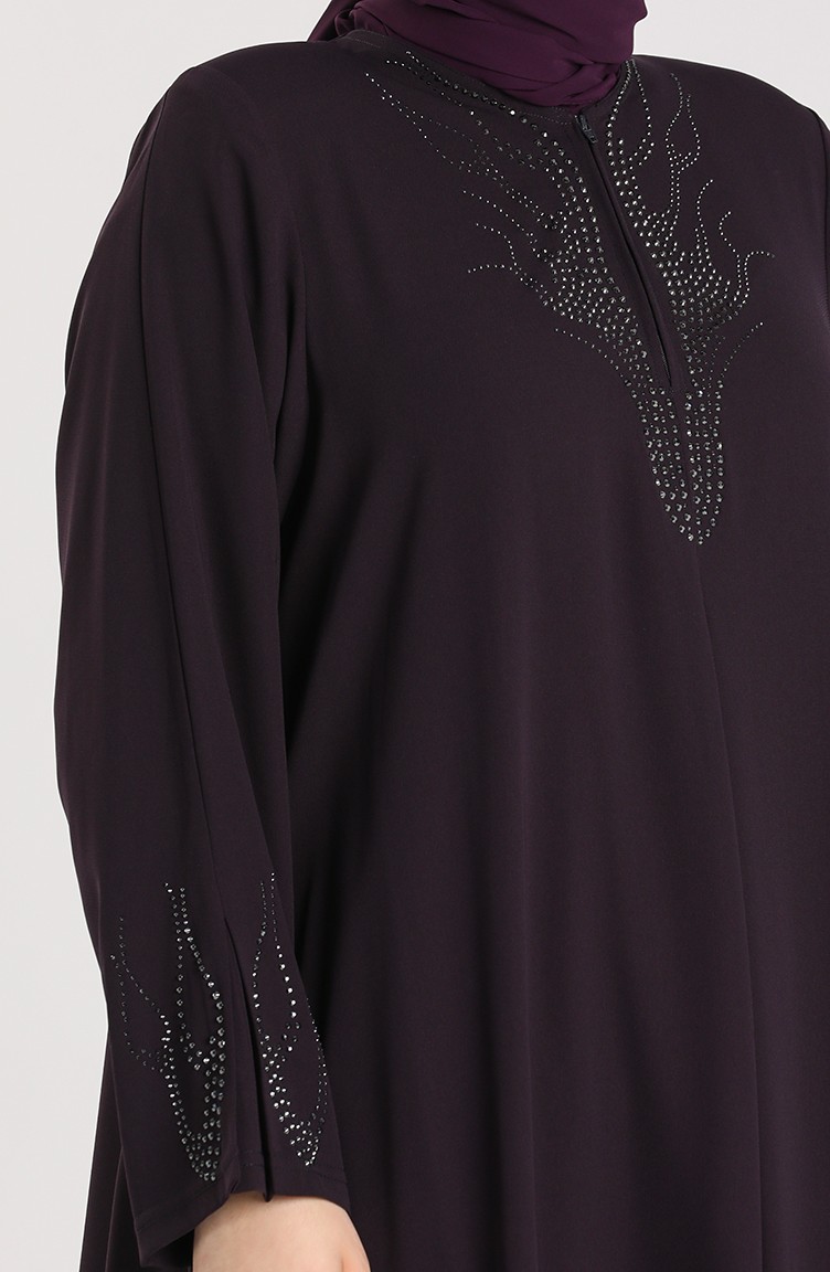 Buyuk Beden Medine Ipegi Ferace 0875 03 Mor 0875 03 Sefamerve