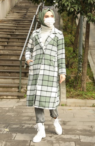 Plaid Stamp Coat 2016-04 Khaki 2016-04