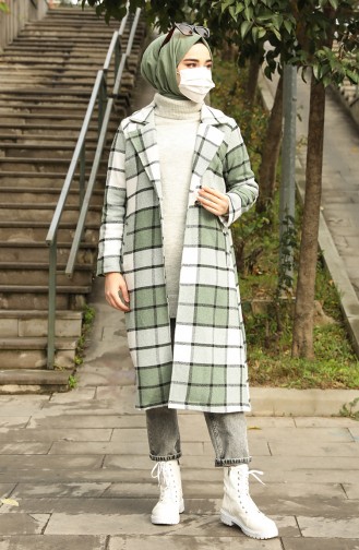 Plaid Stamp Coat 2016-04 Khaki 2016-04